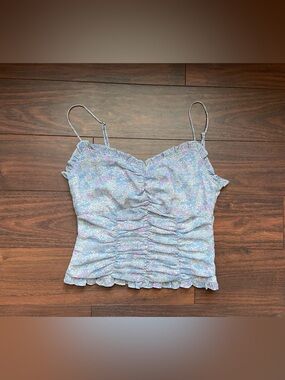 ASTR The Label Cropped Top Ditsy Floral Fairy Core Size M